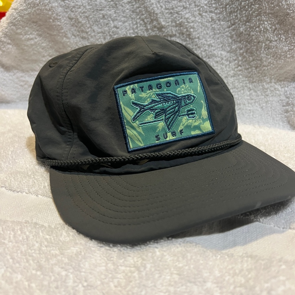 Patagonia  Waterfarer Hat geodesic flying fish forge grey